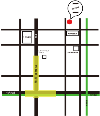 堺筋本町ヒガシビル地図